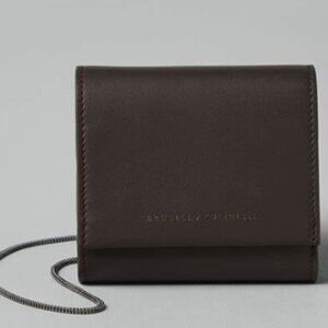 Brunello Cucinelli brown Leather Chain Women's Wallet